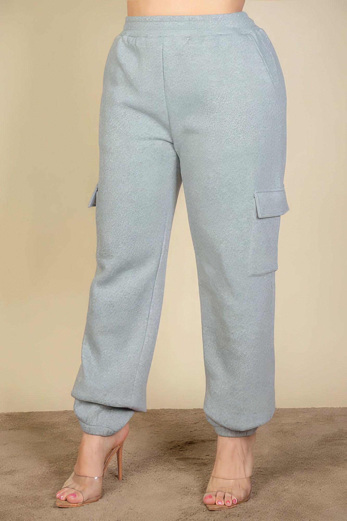 Plus Size Side Pocket Drawstring Waist Sweatpants - Tigbul's Variety Fashion Shop