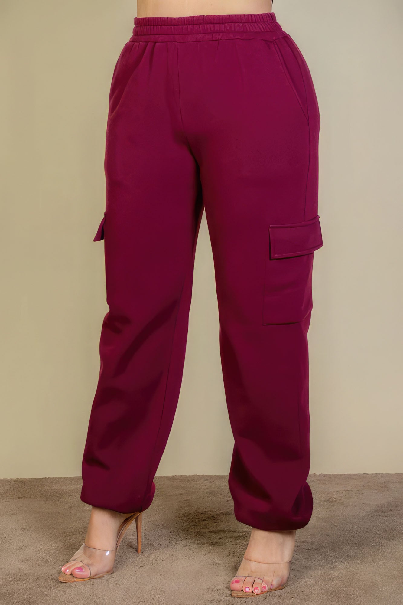 Plus Size Side Pocket Drawstring Waist Sweatpants - Tigbul's Variety Fashion Shop