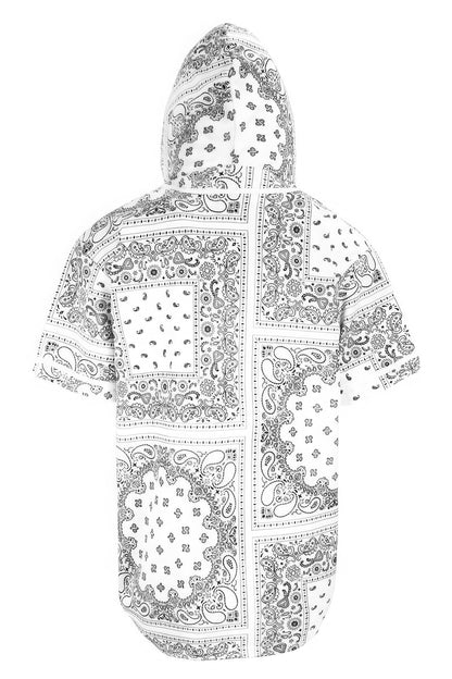 Hooded Bandana Baseball Jersey - Tigbuls Variety Fashion