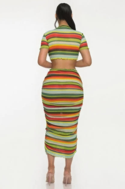 Color Me Mine Beach Sarong Skirt Set - Tigbuls Variety Fashion
