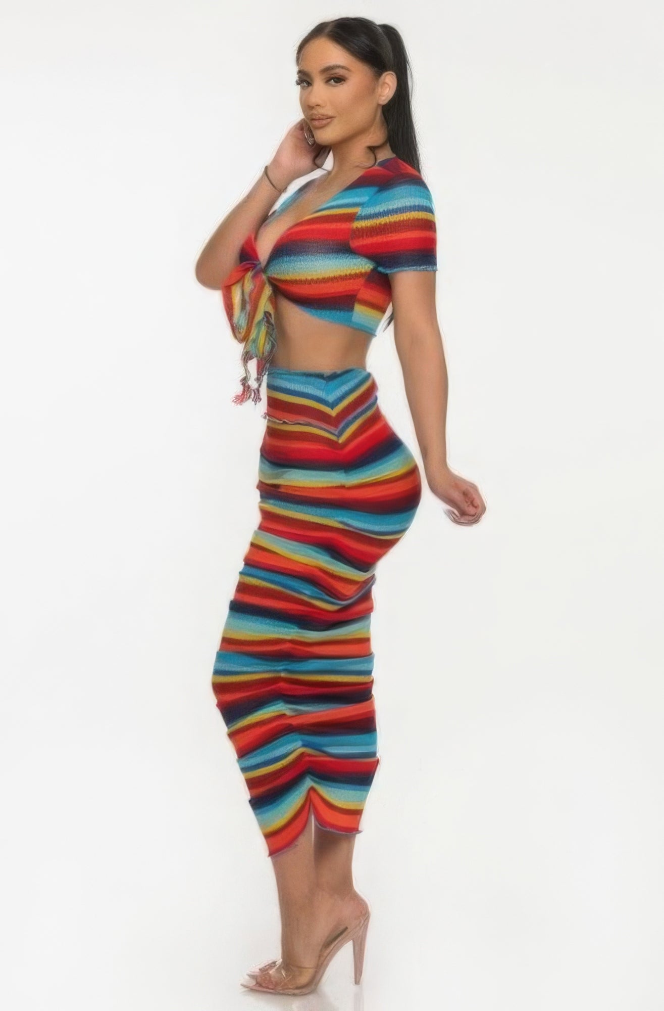 Color Me Mine Beach Sarong Skirt Set - Tigbuls Variety Fashion