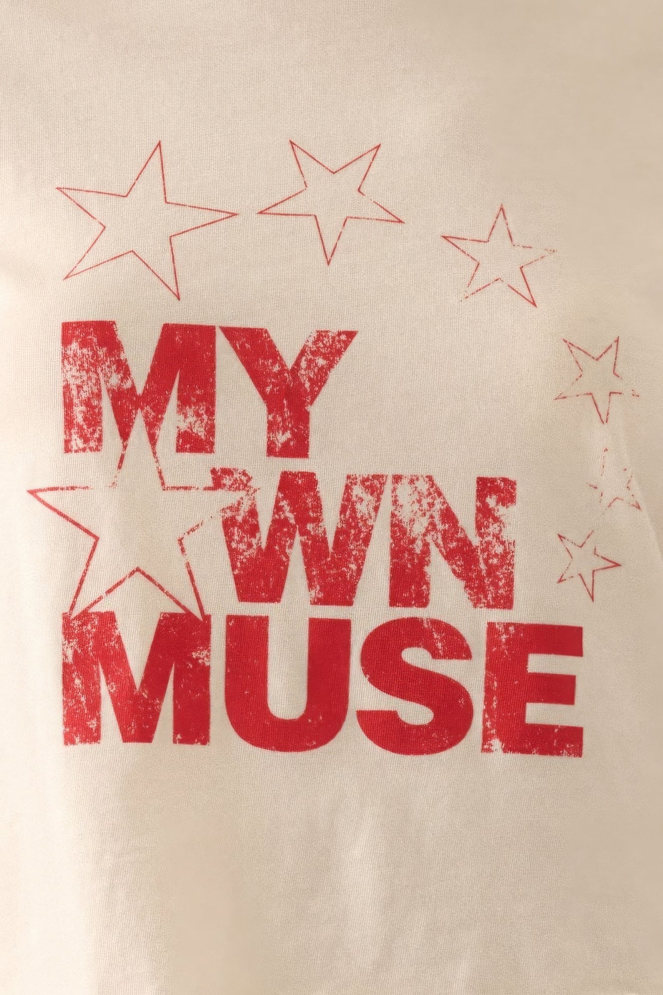 My Own Muse Vintage Wash Cropped Graphic Tee - Tigbul's Variety Fashion Shop
