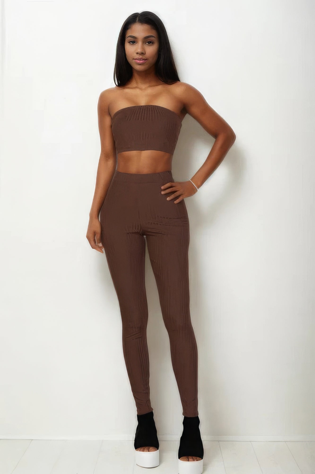 Ribbed Tube Top & Leggings Set - Tigbul's Variety Fashion Shop