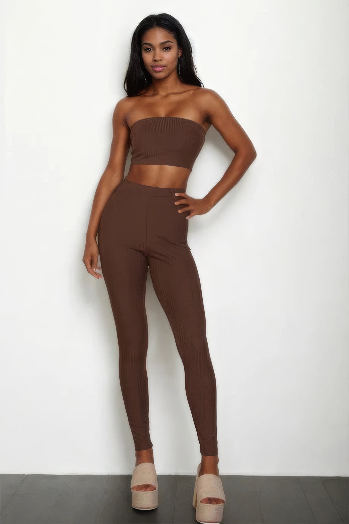 Ribbed Tube Top & Leggings Set - Tigbul's Variety Fashion Shop