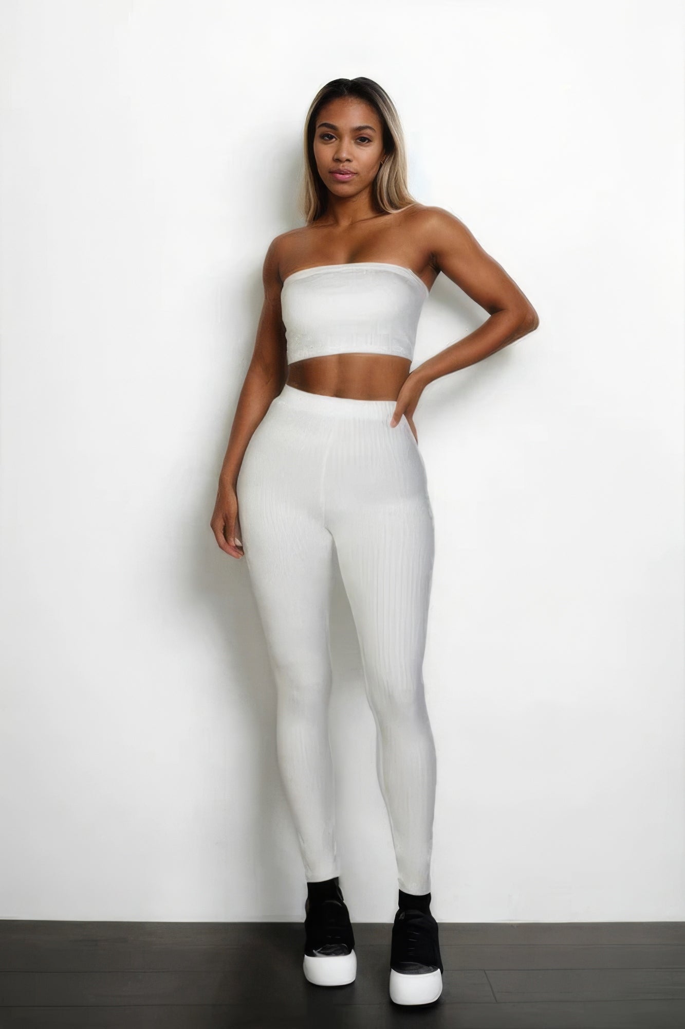 Ribbed Tube Top & Leggings Set - Tigbul's Variety Fashion Shop