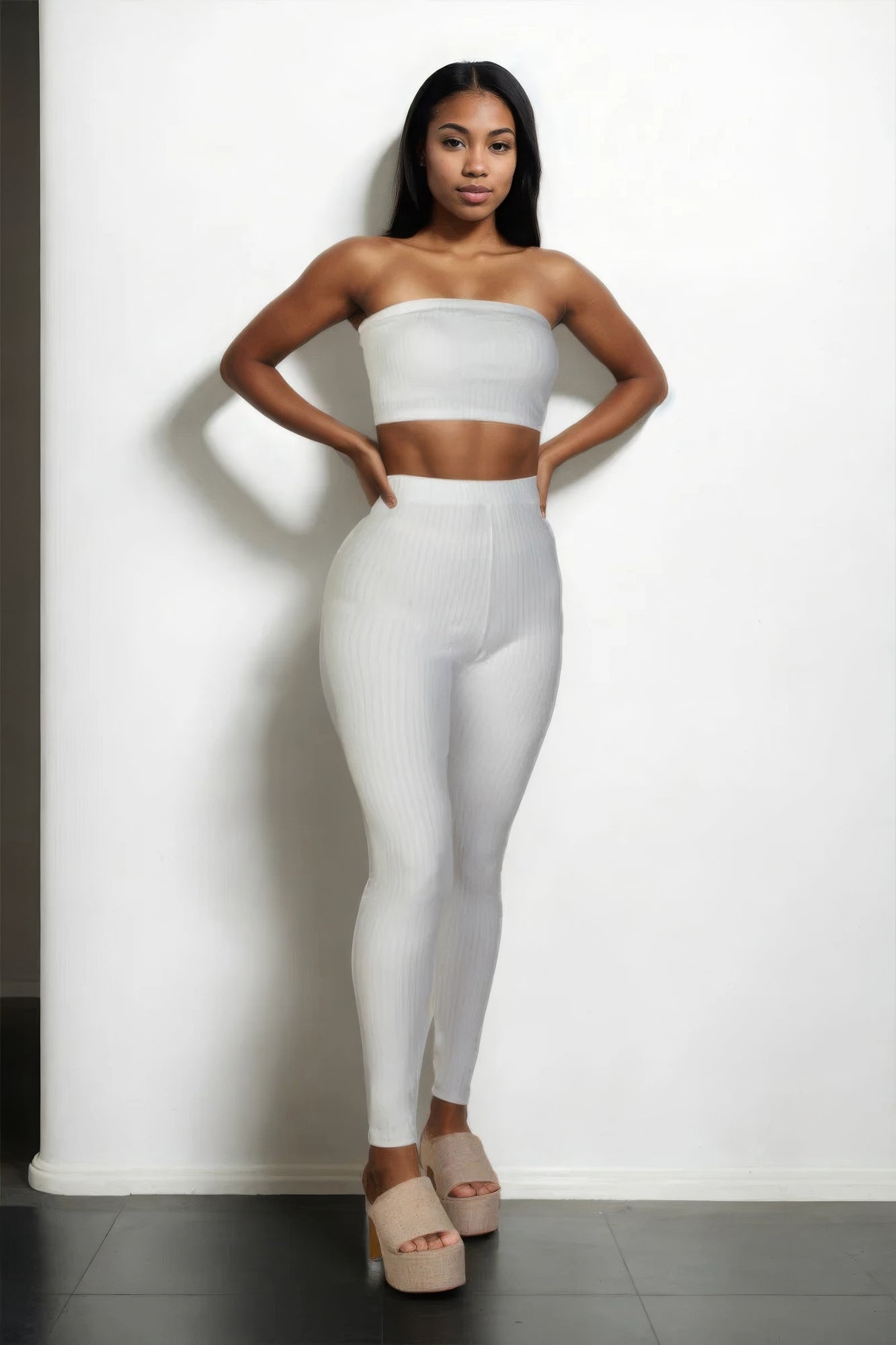 Ribbed Tube Top & Leggings Set - Tigbul's Variety Fashion Shop