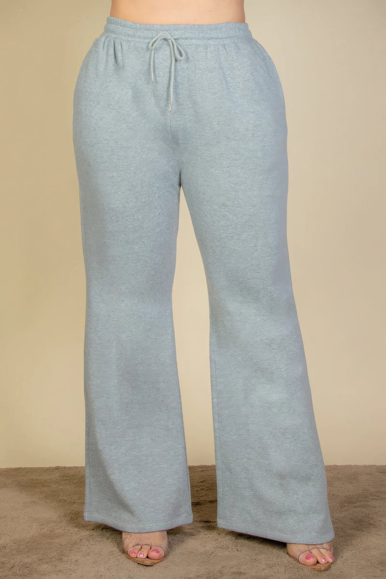 Plus Size Drawstring Waist Slant Pocket Sweatpants - Tigbul's Variety Fashion Shop