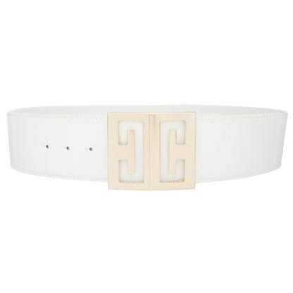 Mirror Cut Out Square Buckle Belt - Tigbul's Variety Fashion Shop