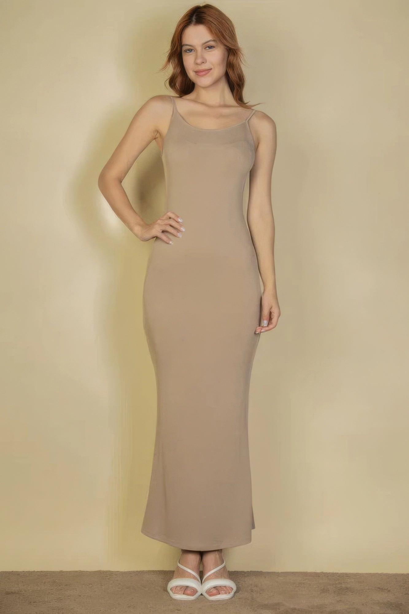 Ribbed Mermaid Hem Camisole Maxi Dress - Tigbul's Variety Fashion Shop