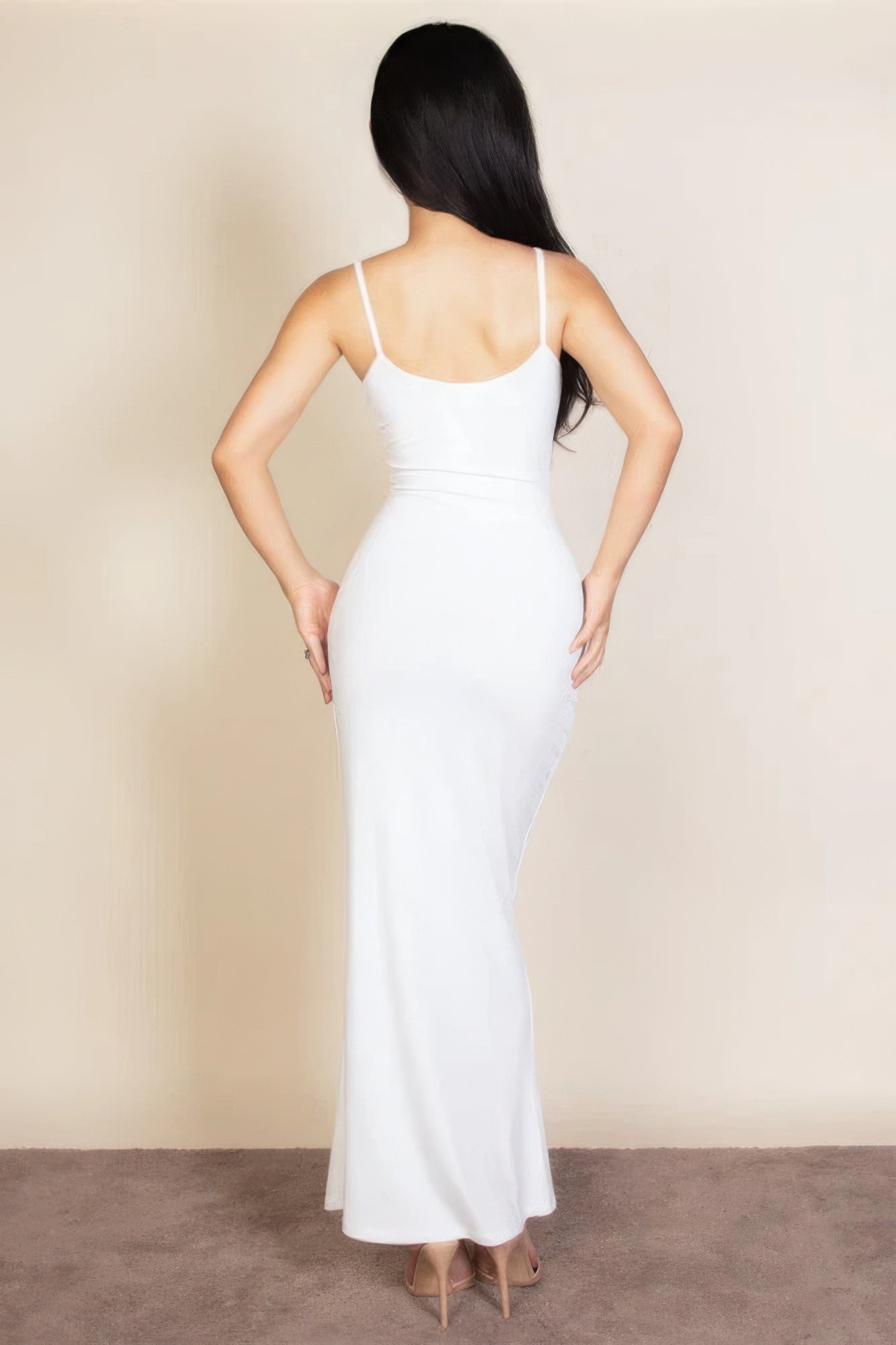 Ribbed Mermaid Hem Camisole Maxi Dress - Tigbul's Variety Fashion Shop