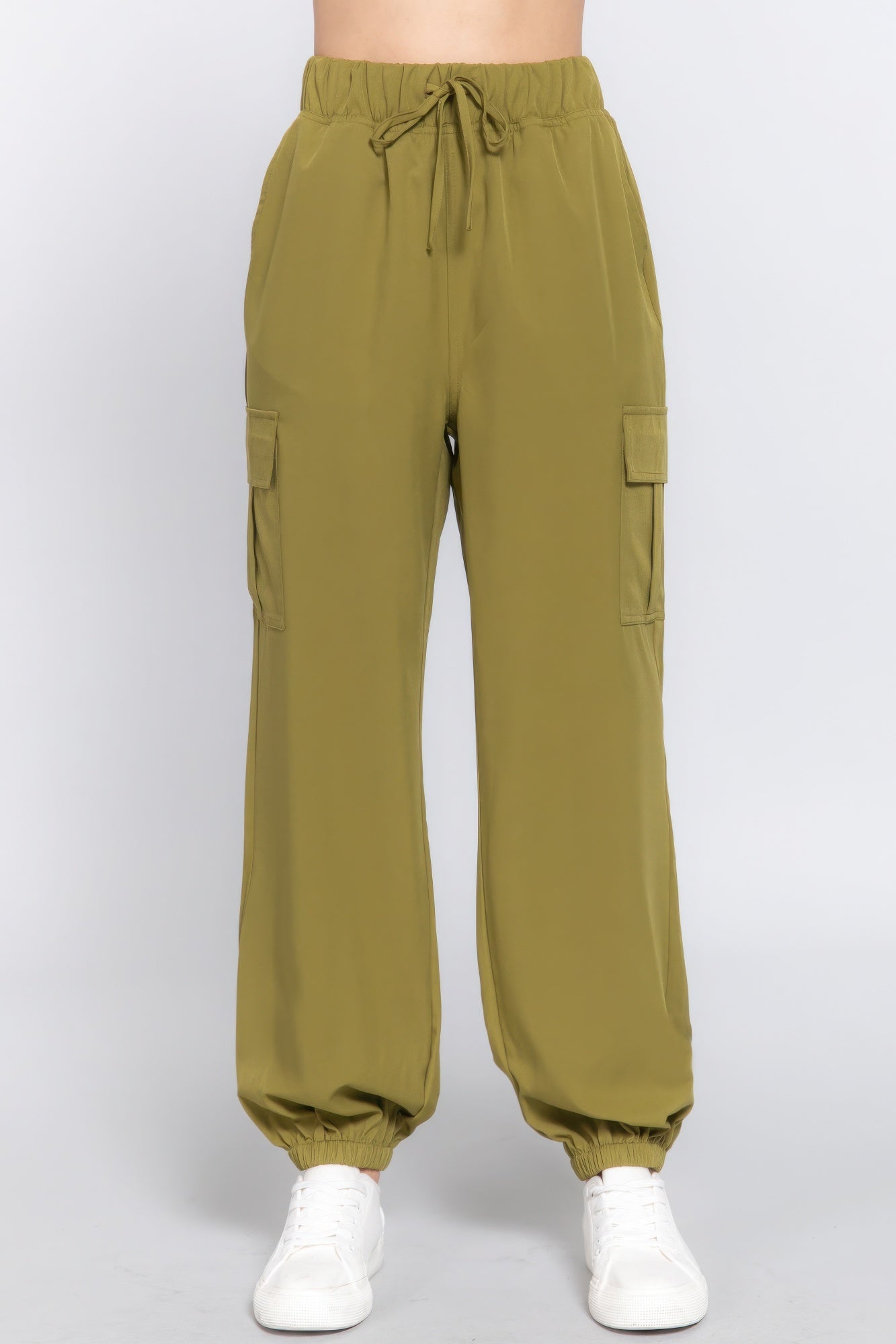 Light Weight Stretch Woven Cargo Jogger Pants - Tigbul's Variety Fashion Shop