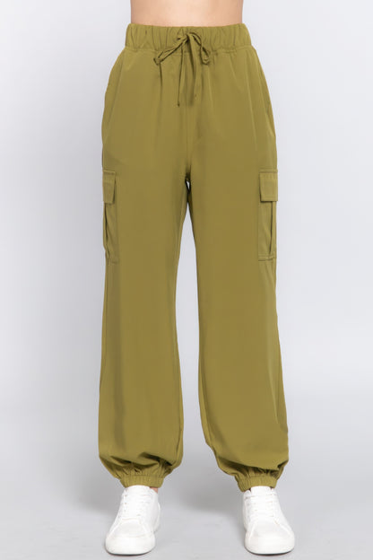 Light Weight Stretch Woven Cargo Jogger Pants - Tigbul's Variety Fashion Shop