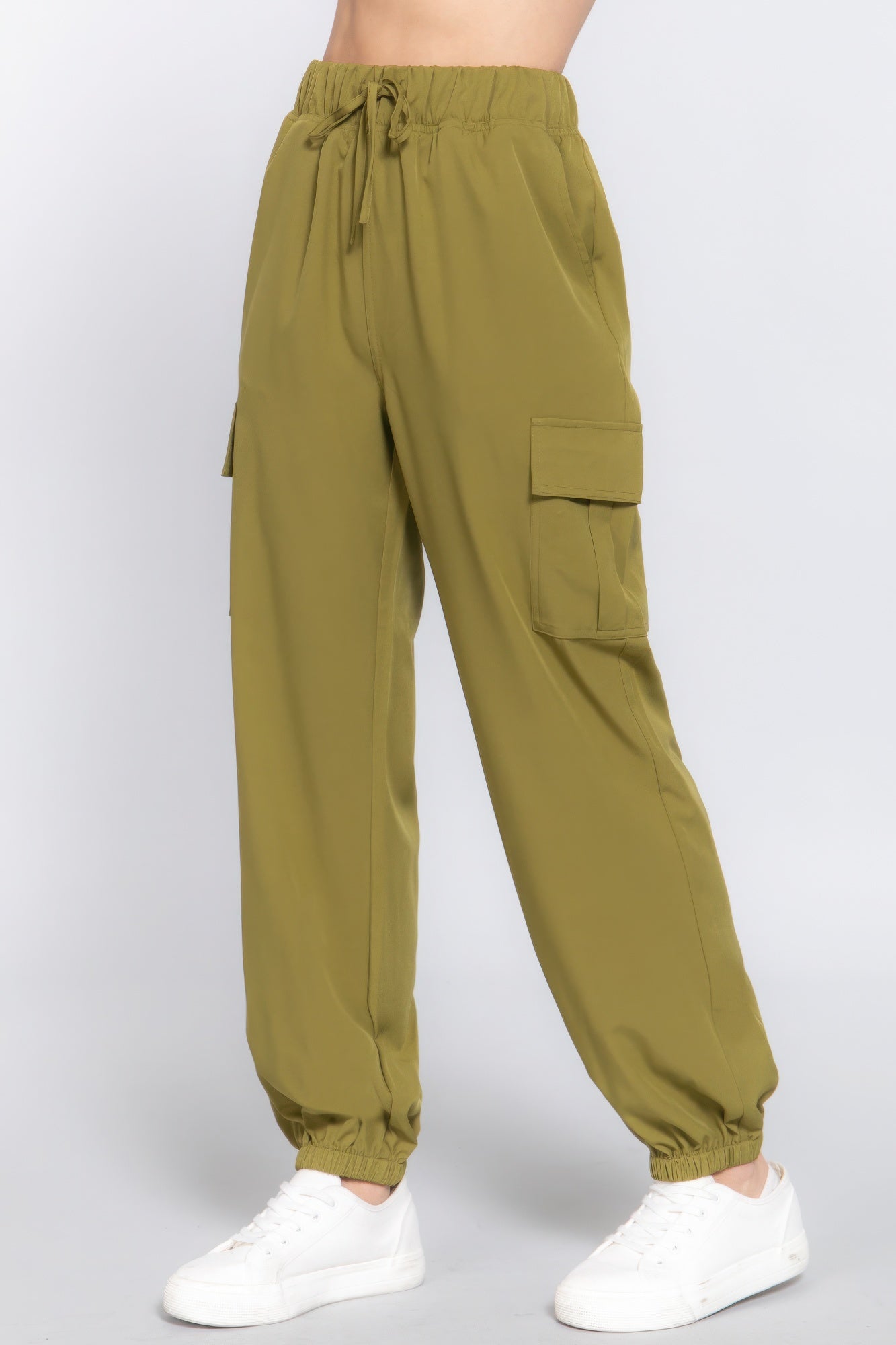 Light Weight Stretch Woven Cargo Jogger Pants - Tigbul's Variety Fashion Shop