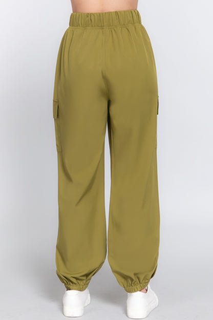 Light Weight Stretch Woven Cargo Jogger Pants - Tigbul's Variety Fashion Shop