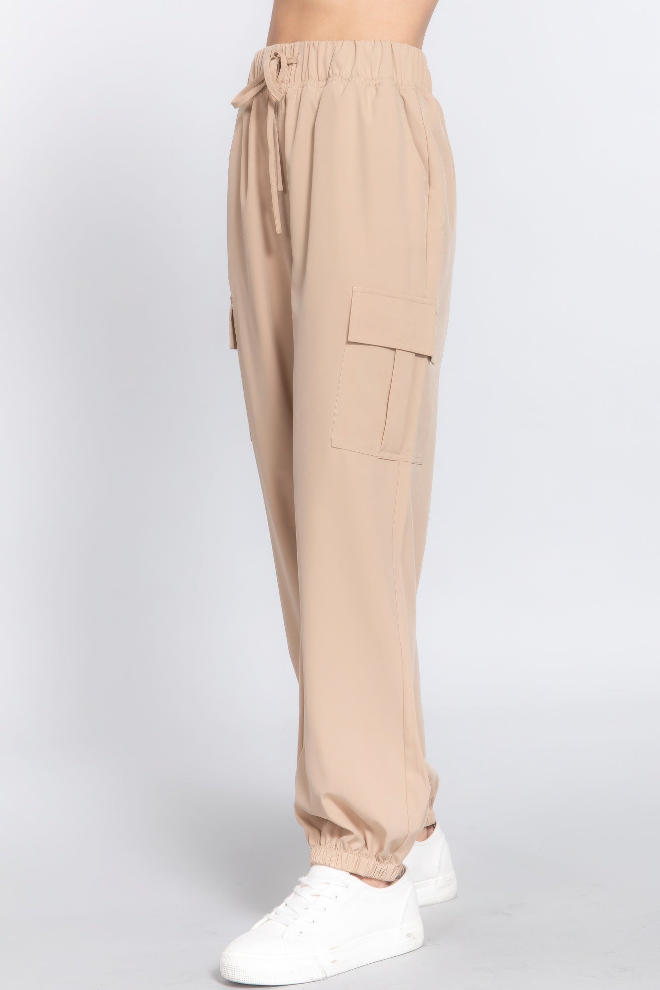 Light Weight Stretch Woven Cargo Jogger Pants - Tigbul's Variety Fashion Shop