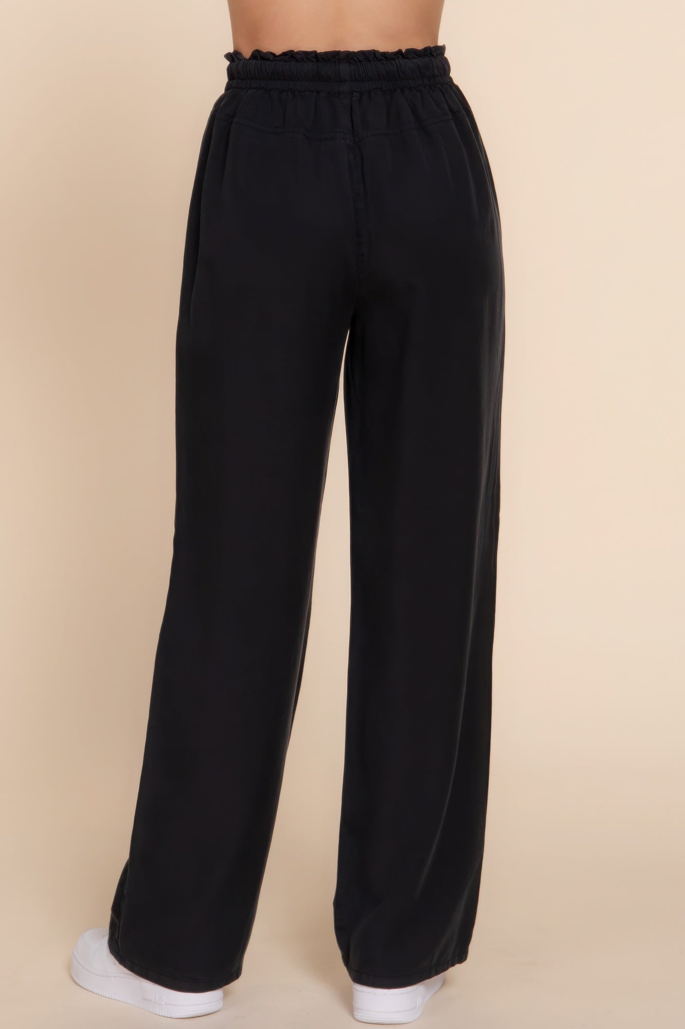 Elastic Waist Tencel Long Pants - Tigbul's Variety Fashion Shop