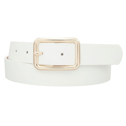 Modern Rectangle Buckle Belt - Tigbul's Variety Fashion Shop