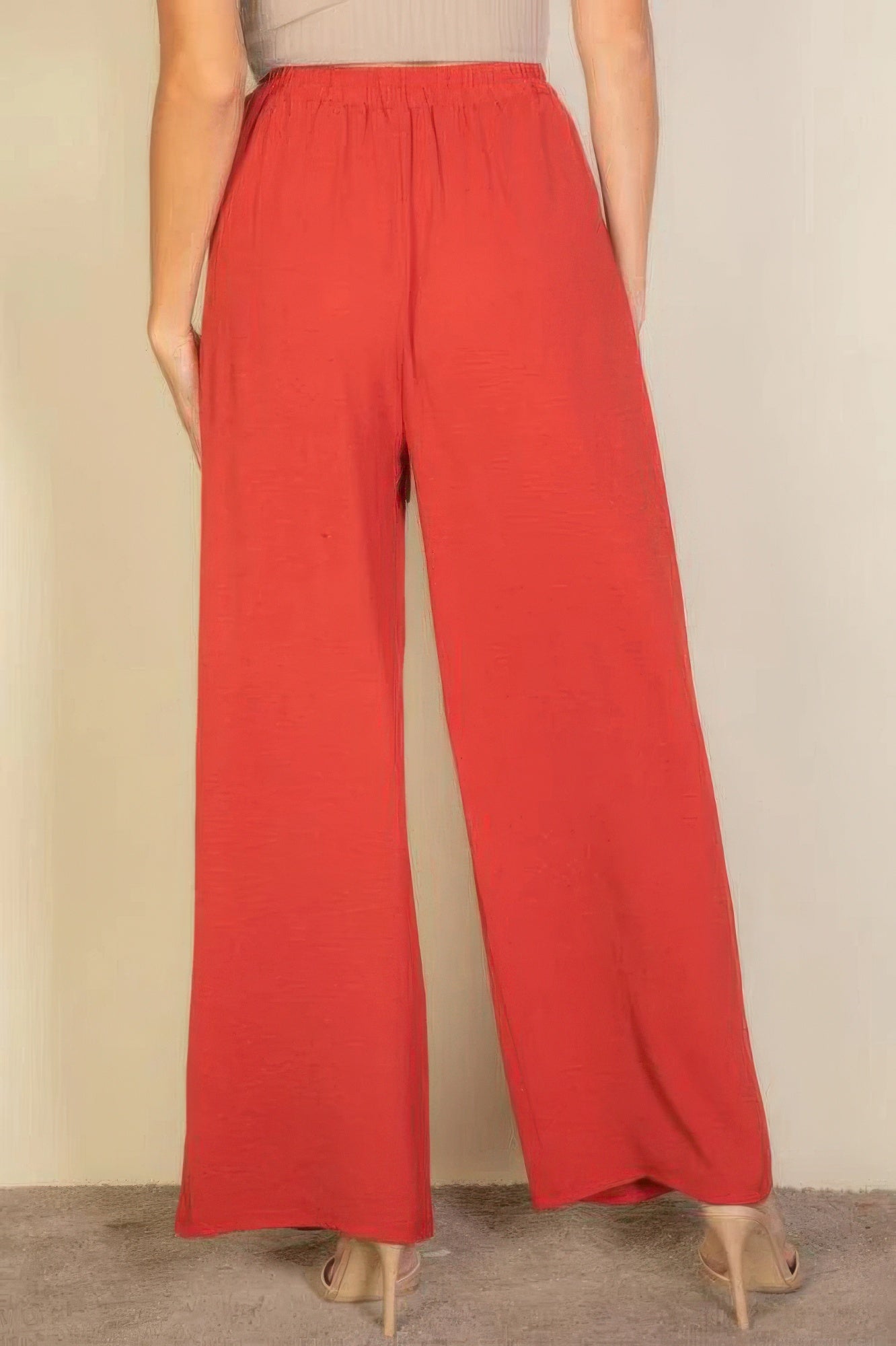 Drawstring Waist Wide Leg Minimalist Pants - Tigbul's Variety Fashion Shop