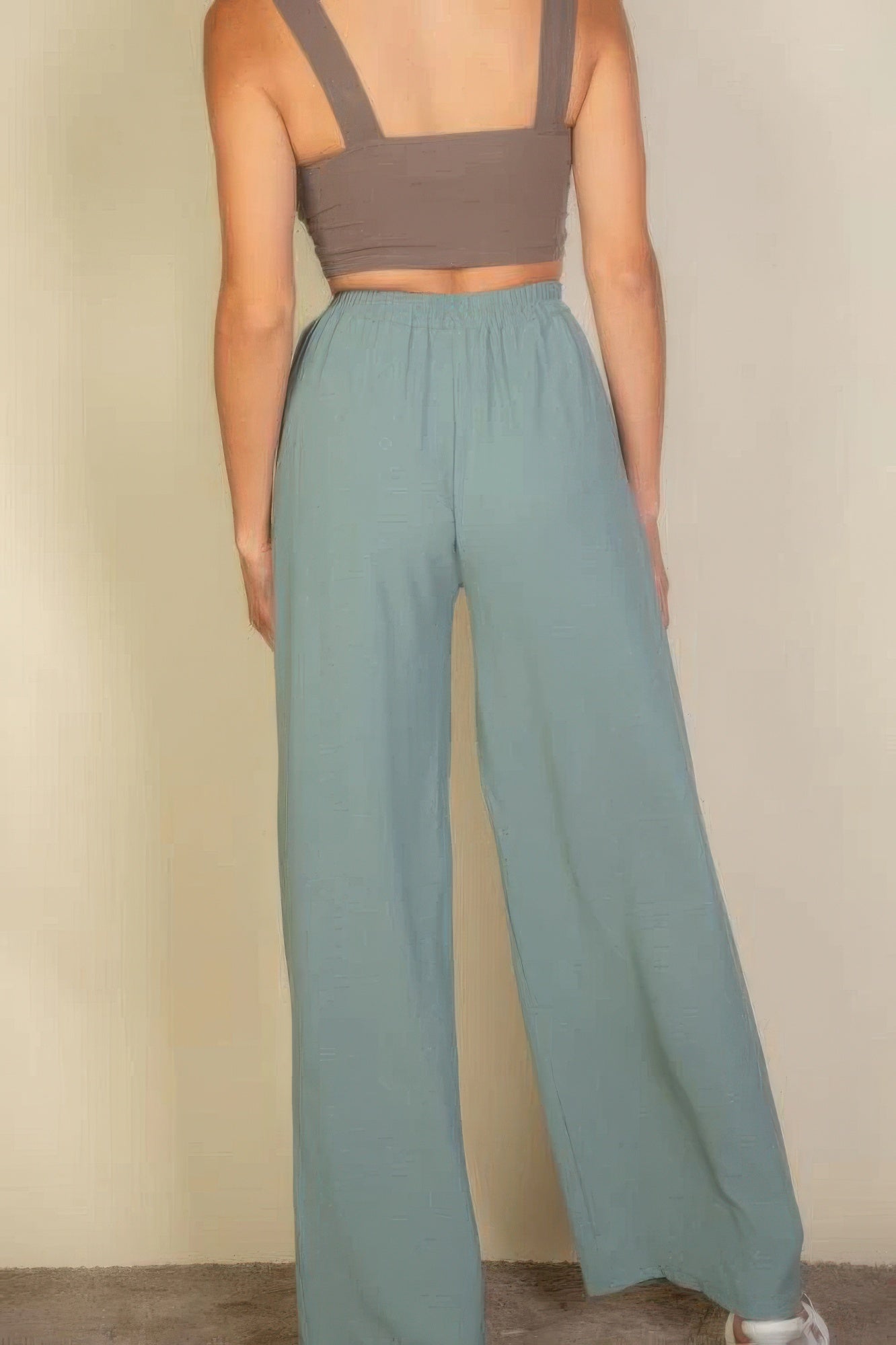 Drawstring Waist Wide Leg Minimalist Pants - Tigbul's Variety Fashion Shop