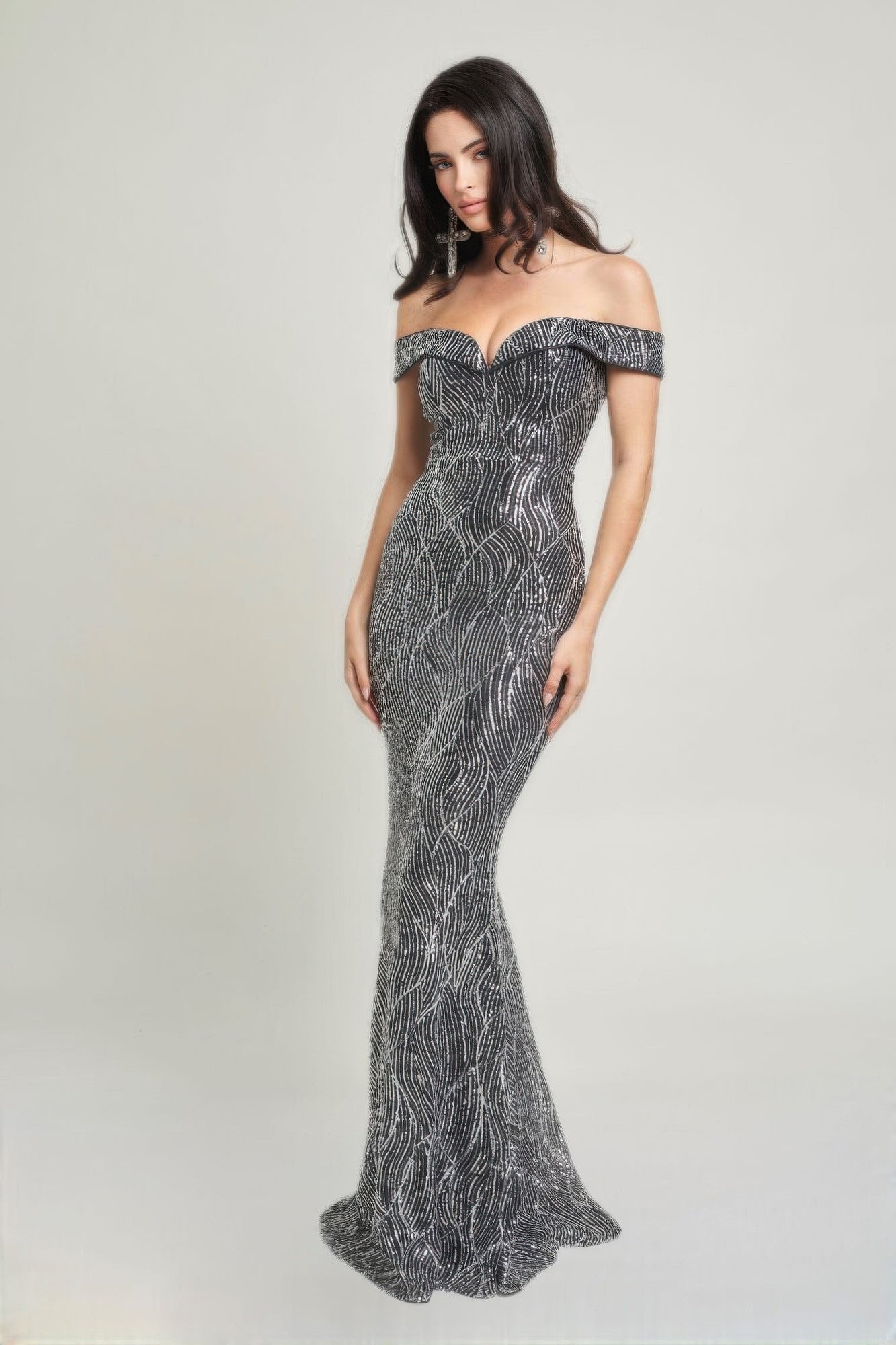 Sirene Sequins Maxi Dress - Tigbul's Variety Fashion Shop