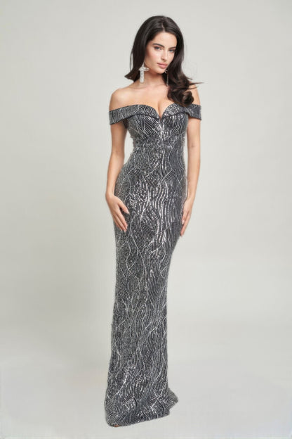 Sirene Sequins Maxi Dress - Tigbul's Variety Fashion Shop