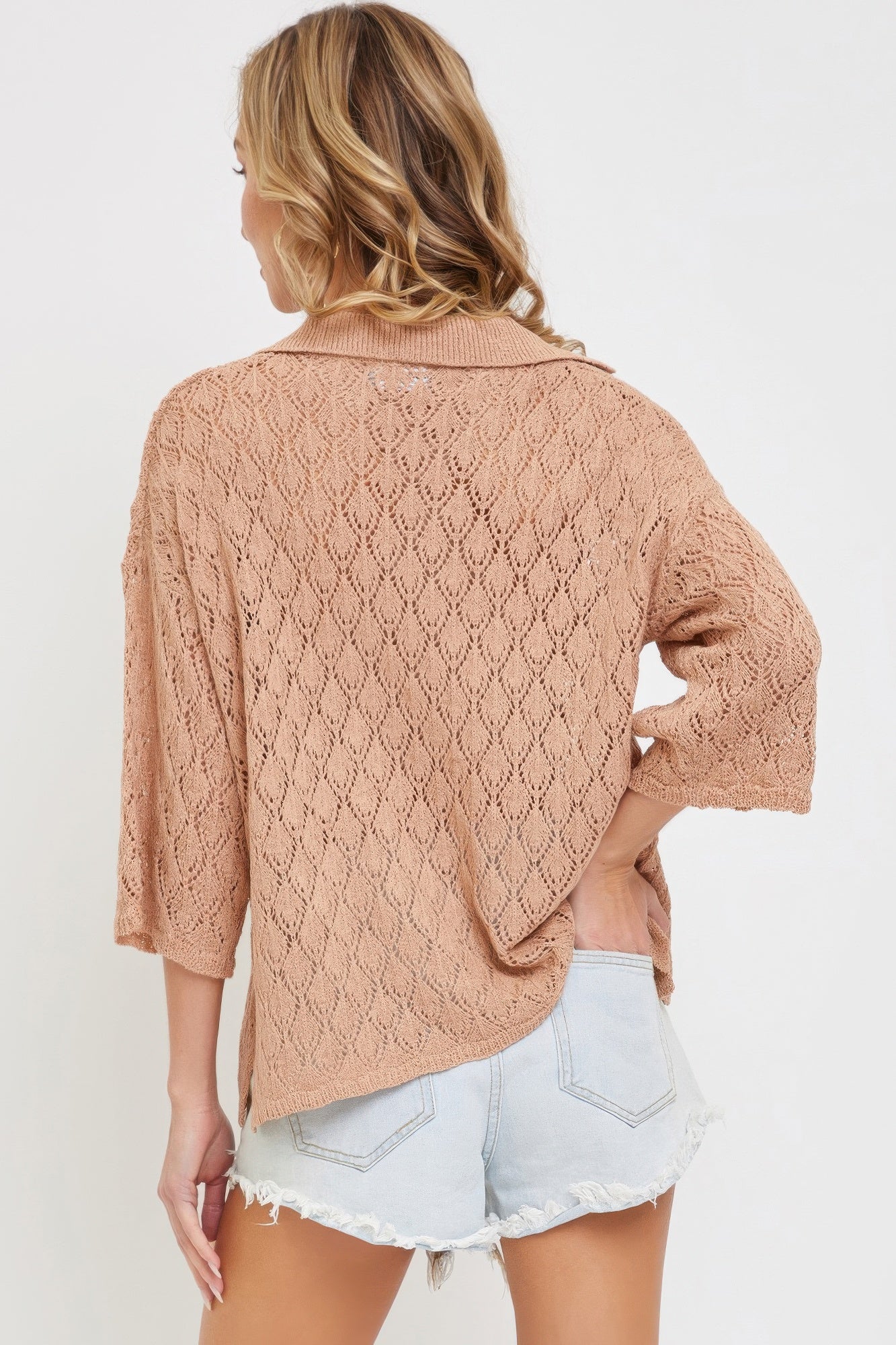 Pointelle Knit Top - Tigbul's Variety Fashion Shop