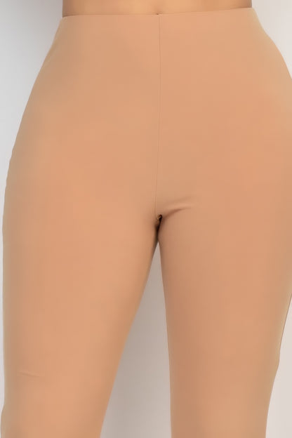 Fit And Flare Elastic Casual Pants - Tigbul's Variety Fashion Shop