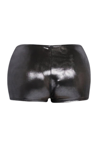 Shimmer High Waisted Shorts - Tigbul's Variety Fashion Shop