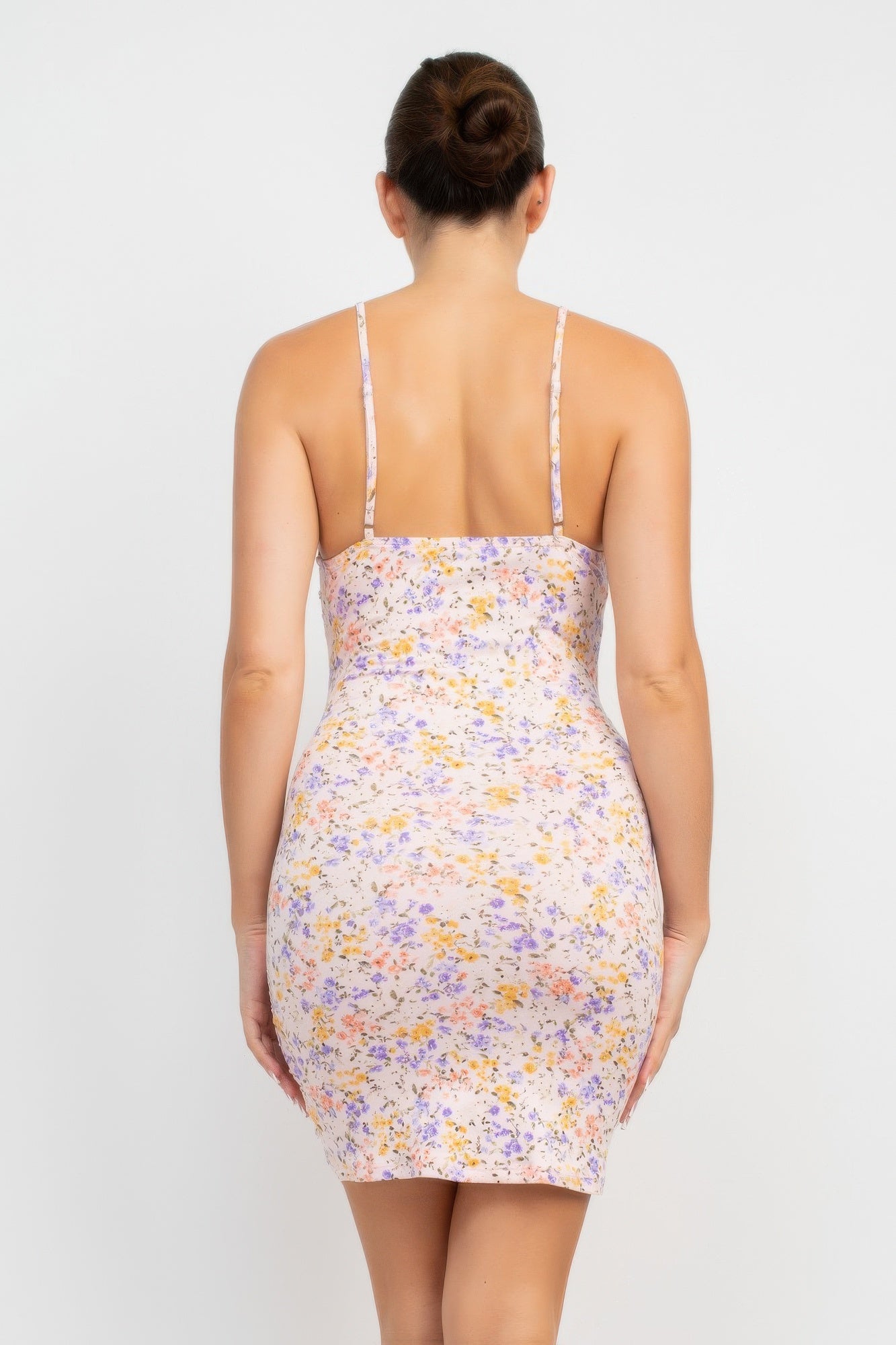 Ruched Floral Cami Dress - Tigbul's Variety Fashion Shop