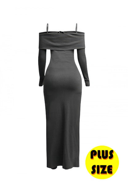 Plus Size Long Length Top & Skirt Leggings Set - Tigbul's Variety Fashion Shop