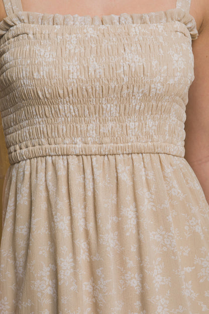 Tiered Midi Floral Dress - Tigbul's Variety Fashion Shop