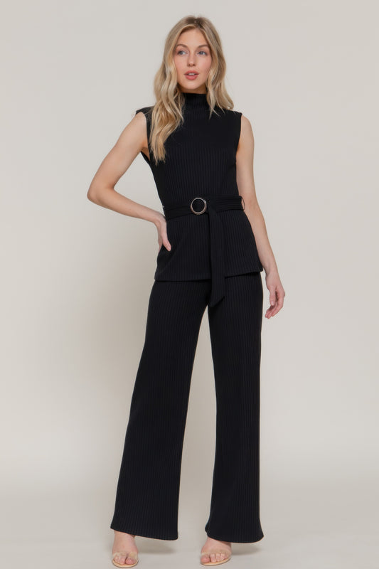 Inside Elastic Waistband Wide Rib Knit Pants - Tigbul's Variety Fashion Shop