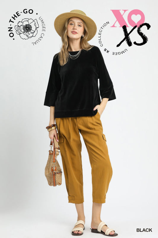 Ribbed Knit Oversized Top - Tigbul's Variety Fashion Shop