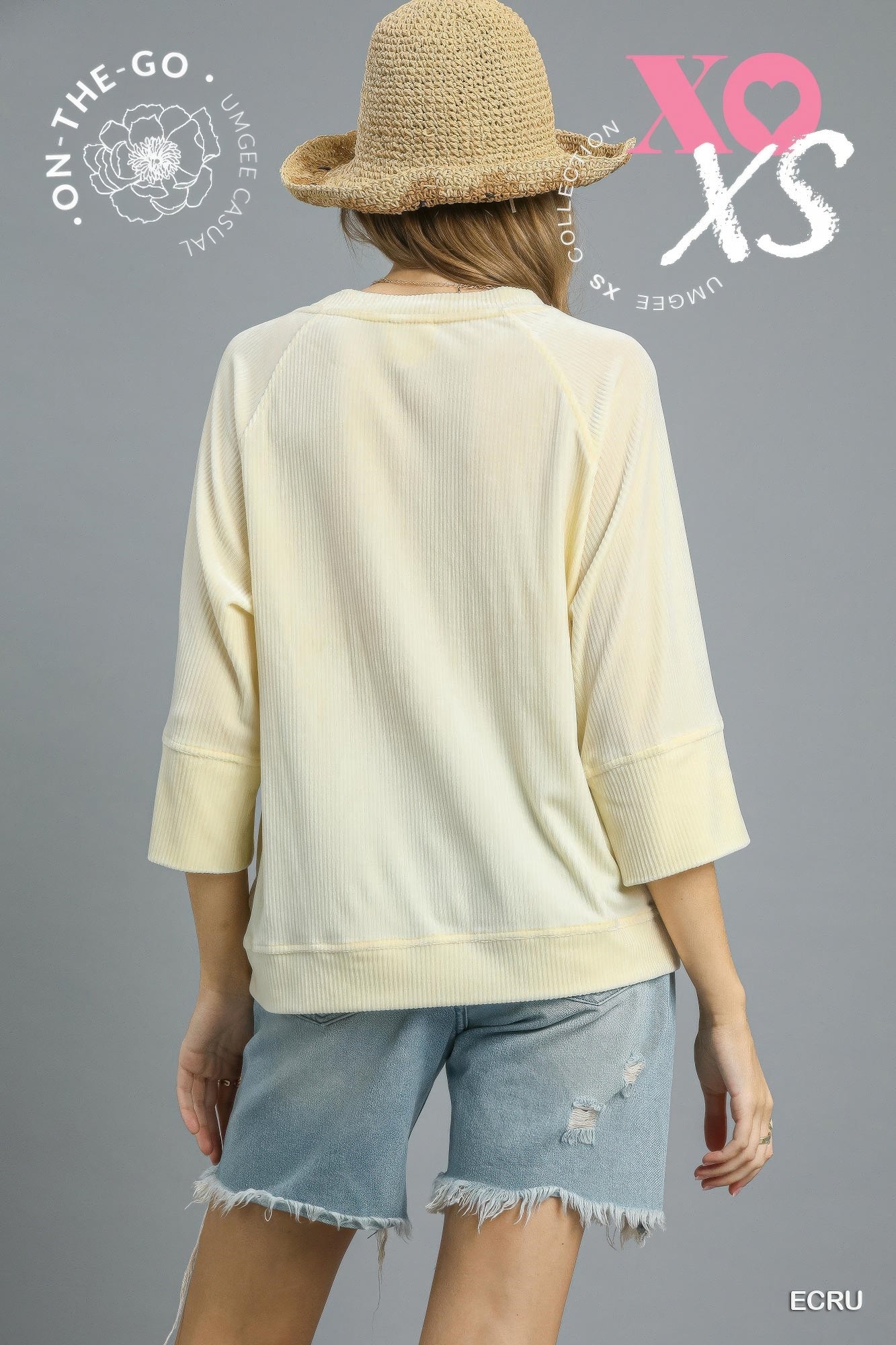 Ribbed Knit Oversized Top - Tigbul's Variety Fashion Shop