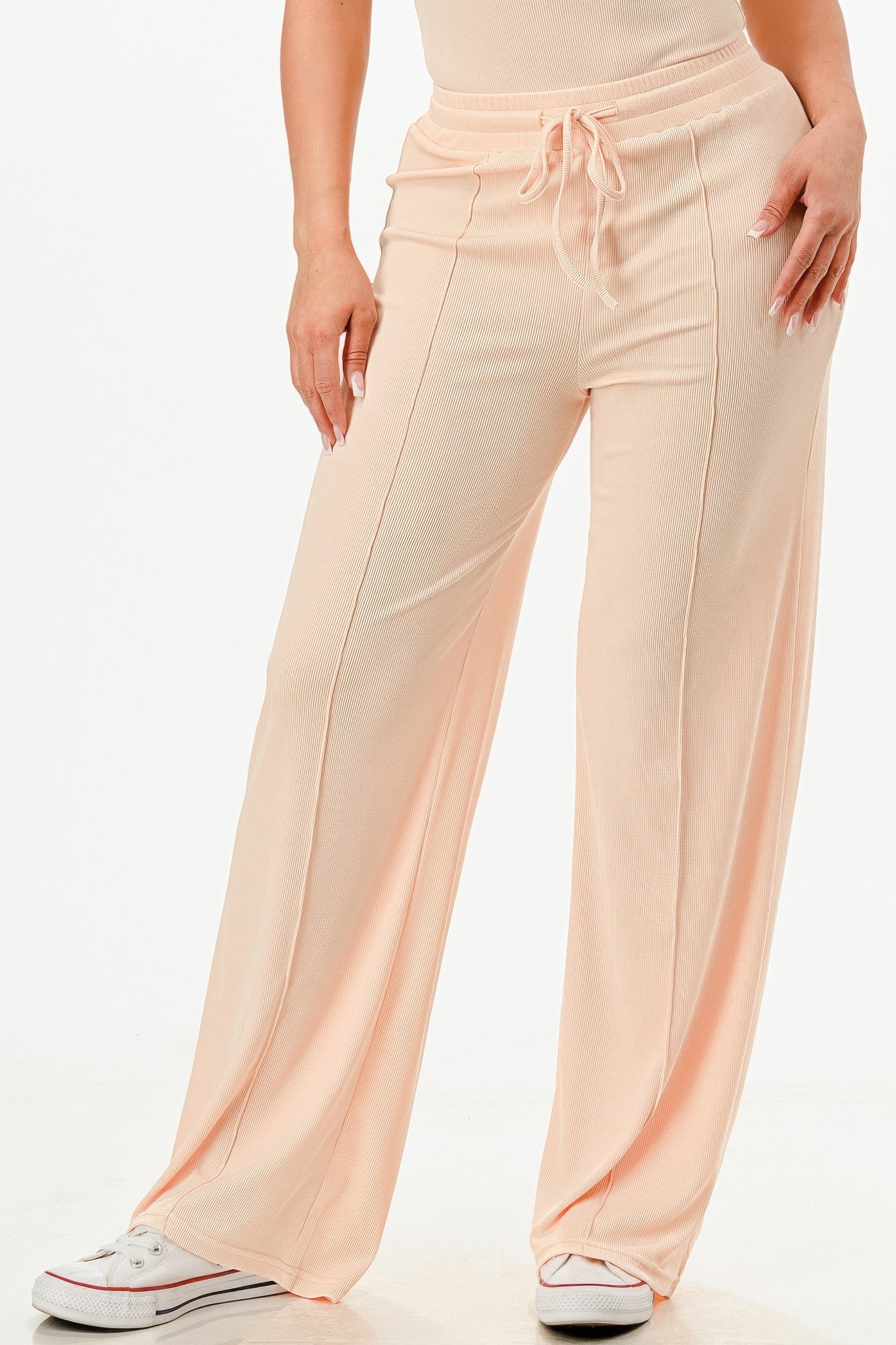 Ribbed Bodysuit And Pants Set - Tigbul's Variety Fashion Shop