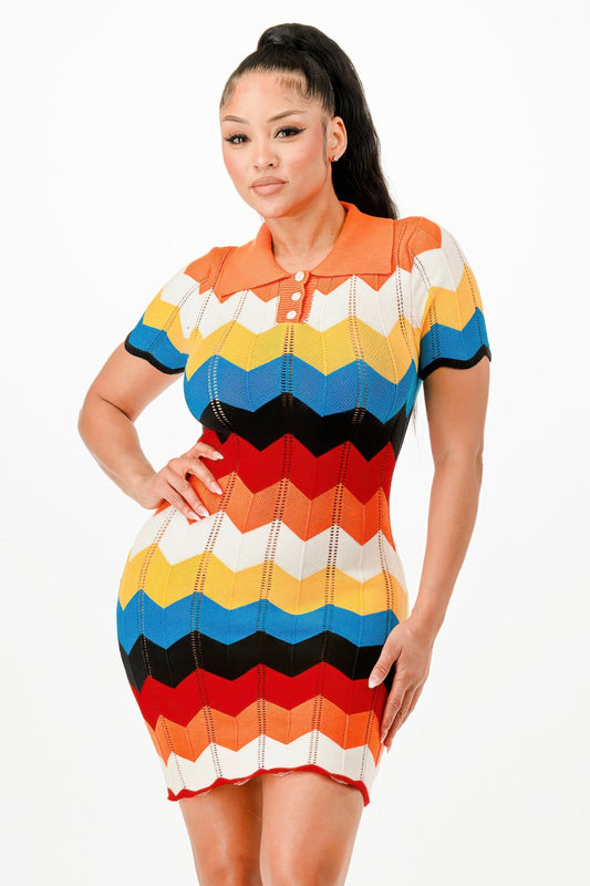 Knit Mini Dress - Tigbul's Variety Fashion Shop