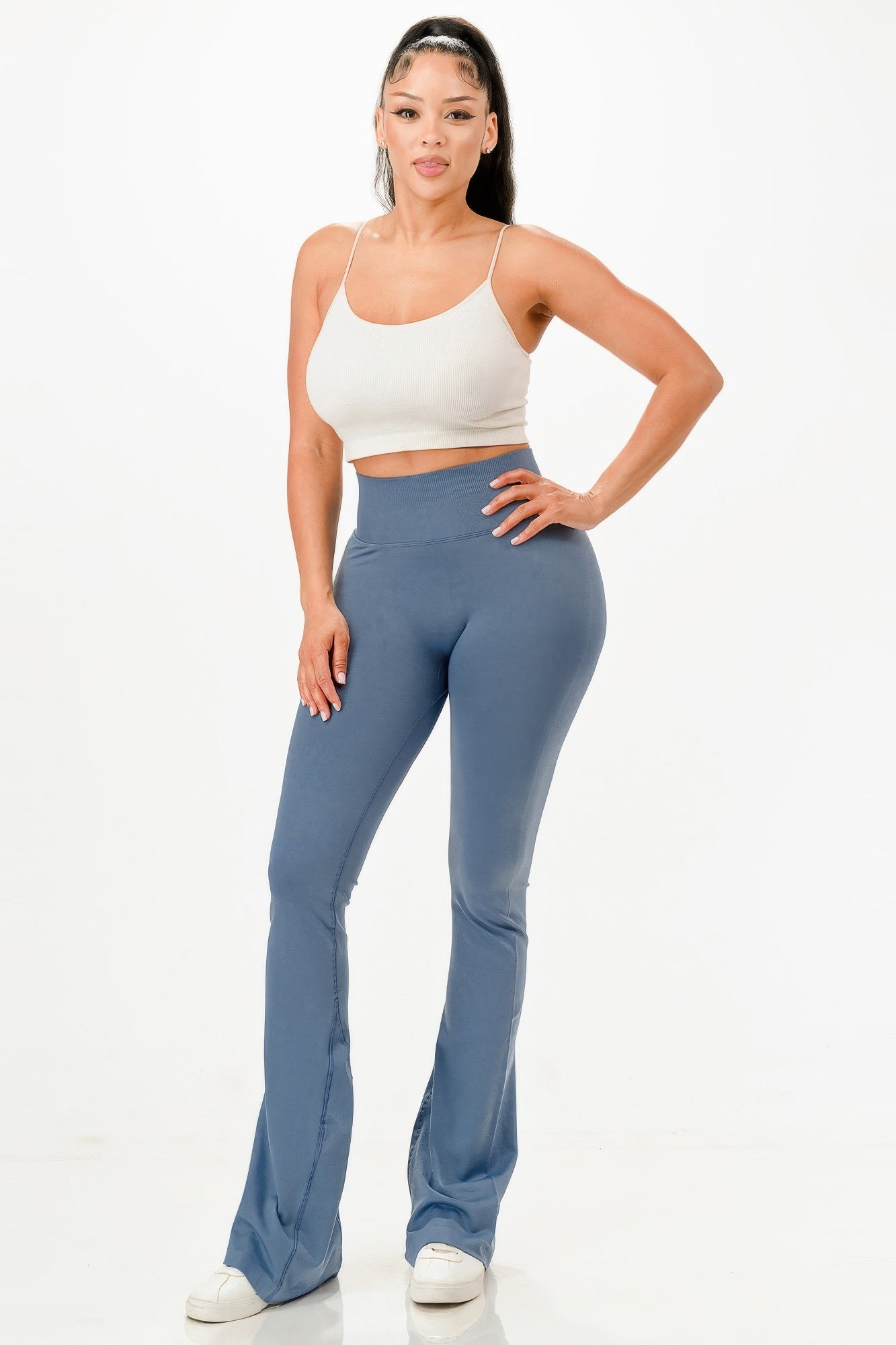 Premium Seamless Bell Bottom Work Out Flare Pants - Tigbul's Variety Fashion Shop