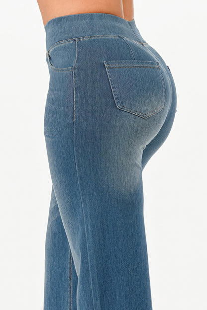 Ultra Soft Flare Baggy Jeans - Tigbul's Variety Fashion Shop