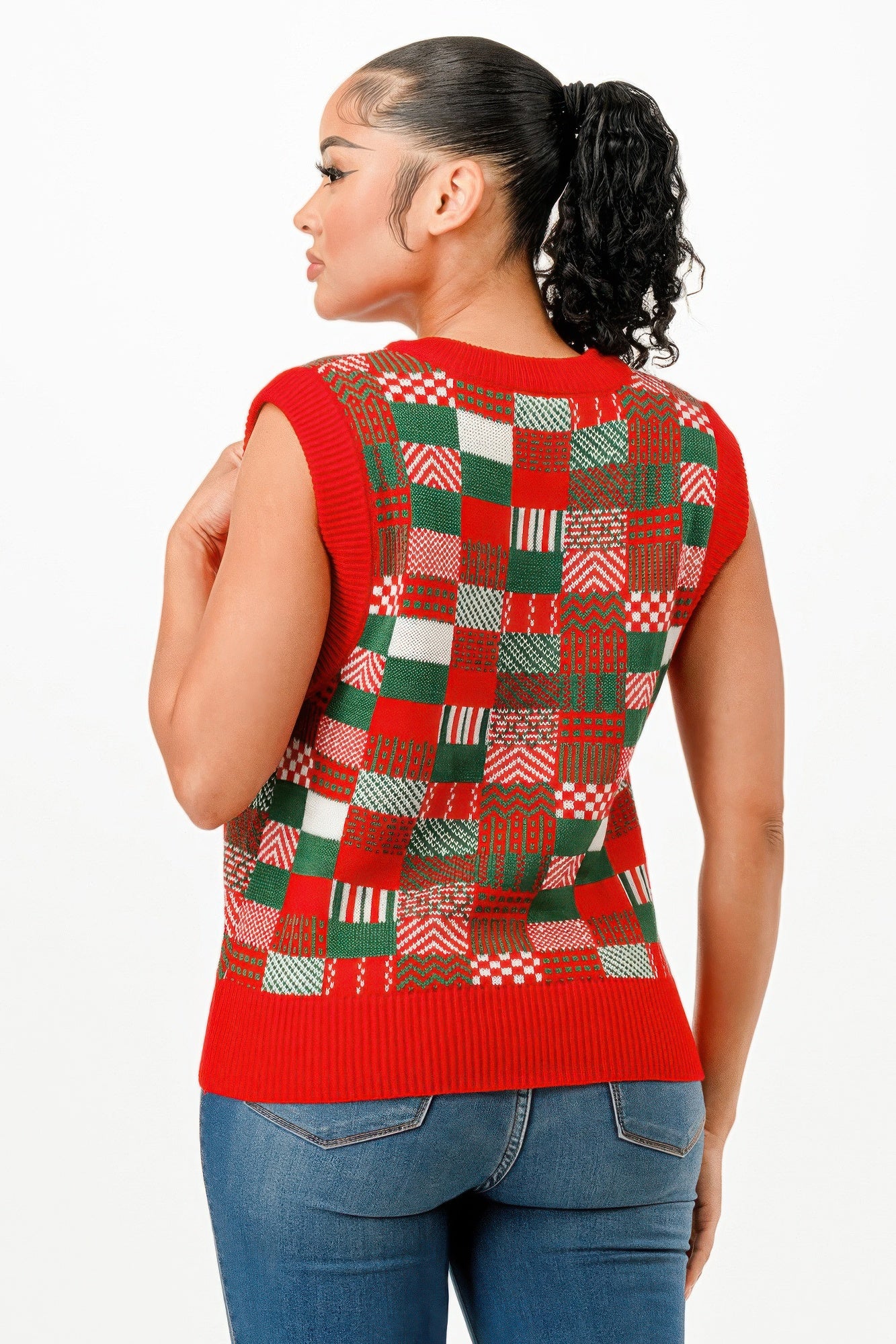 Christmas Vest Sweater - Tigbul's Variety Fashion Shop