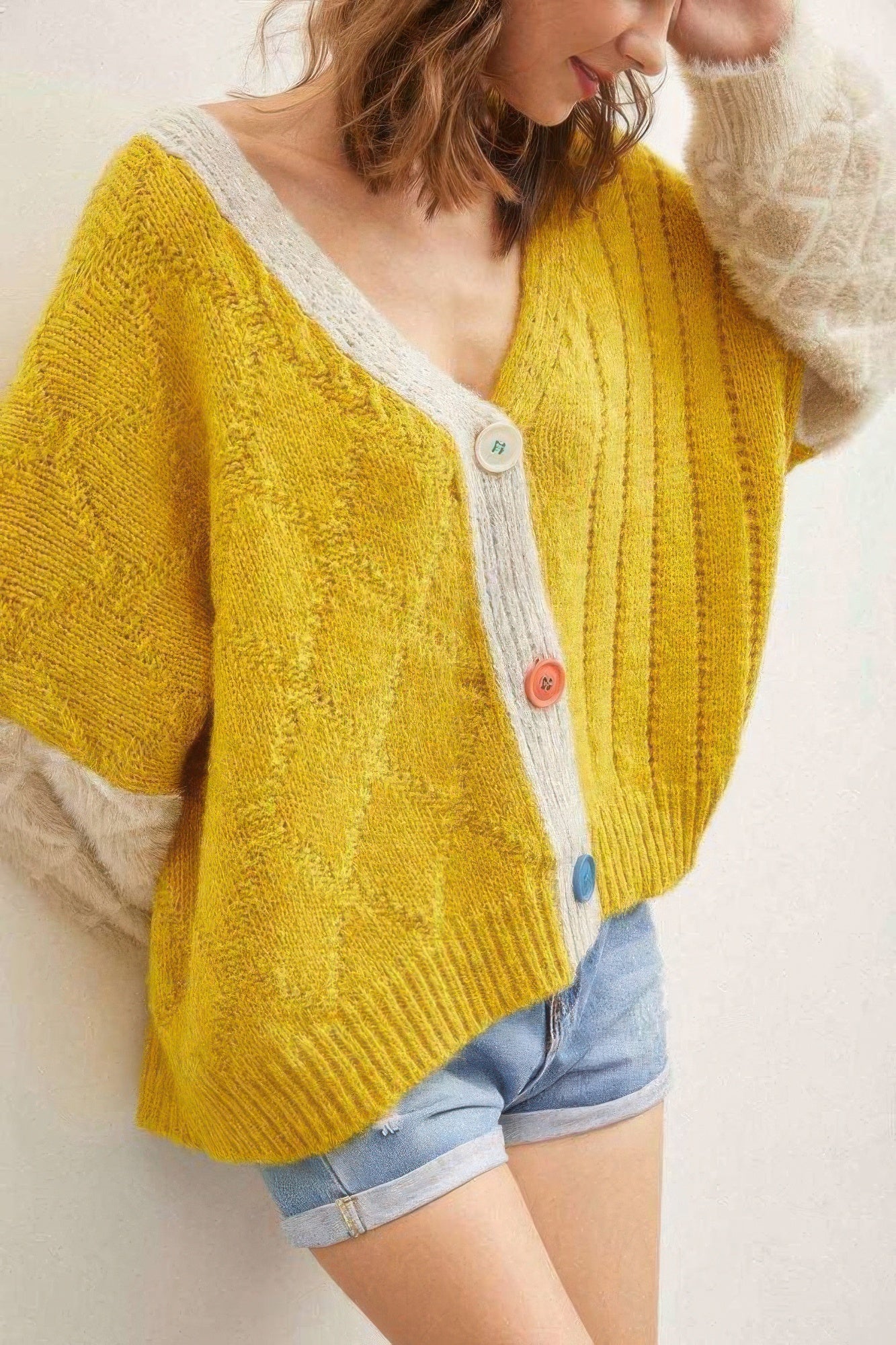 Front Drop Shoulder Cardigan - Tigbul's Variety Fashion Shop