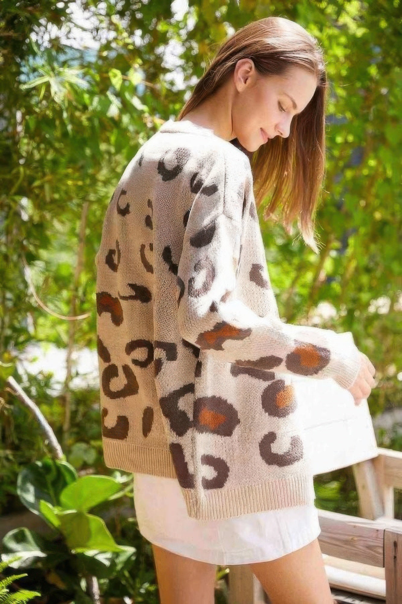 Leopard Button Down Cardigan - Tigbul's Variety Fashion Shop