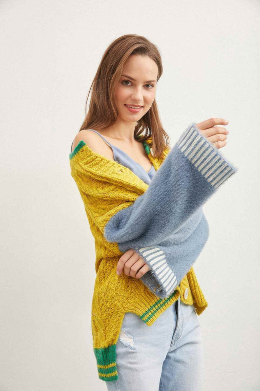 Knit Button Down Cardigan - Tigbul's Variety Fashion Shop