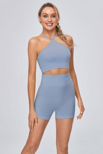 Halter Sports Top - Tigbul's Variety Fashion Shop