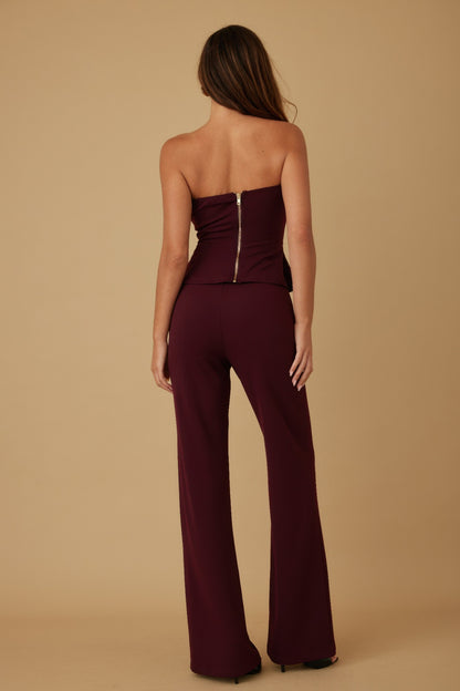 Scrunched Golden Stone Strapless Sets - Tigbul's Variety Fashion Shop