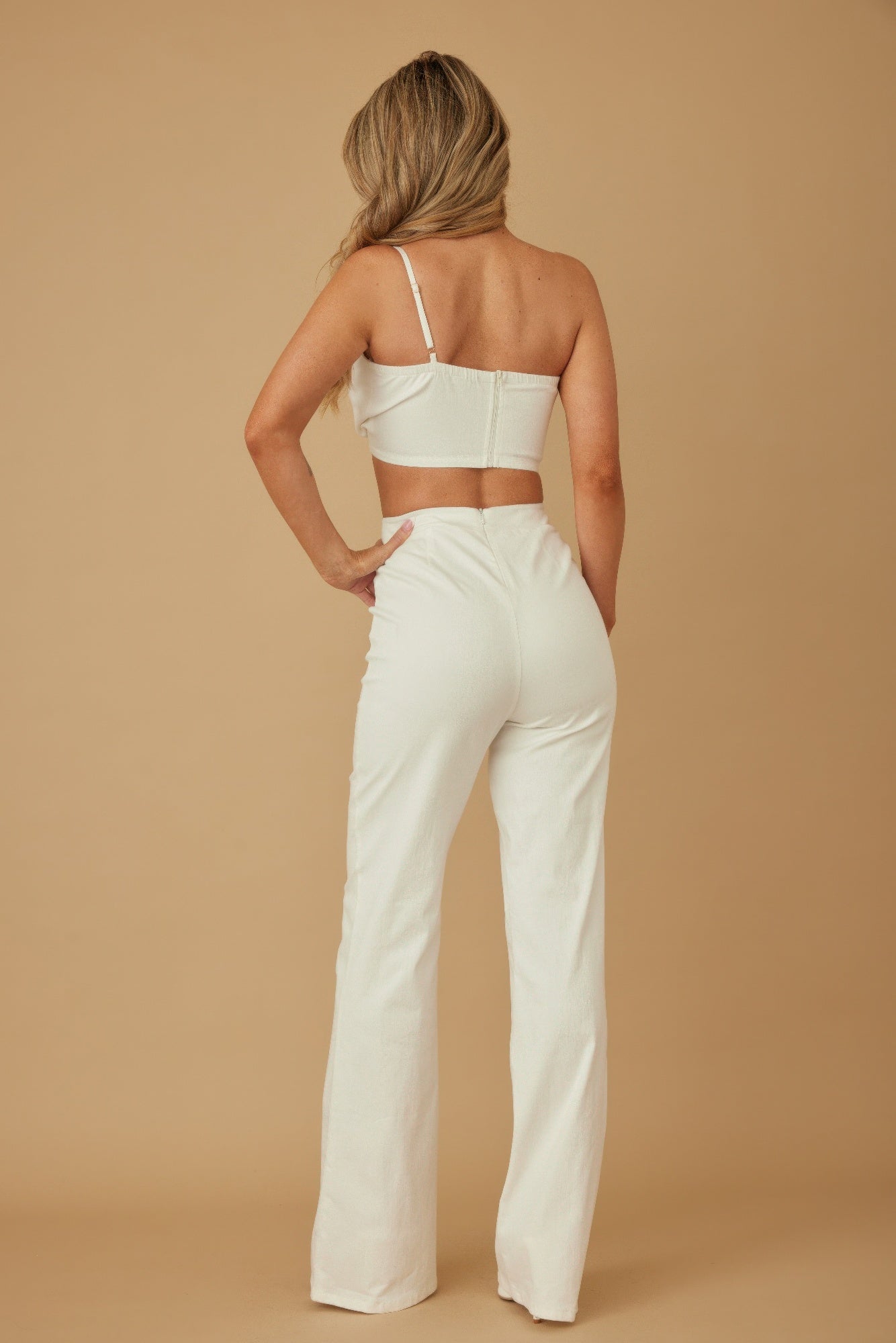 Single Strap Wrap Flower Pant Set - Tigbul's Variety Fashion Shop