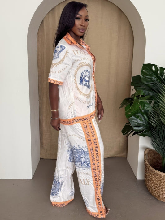 Italian Escape Two-piece Set - Resort Chic - Tigbul's Variety Fashion Shop