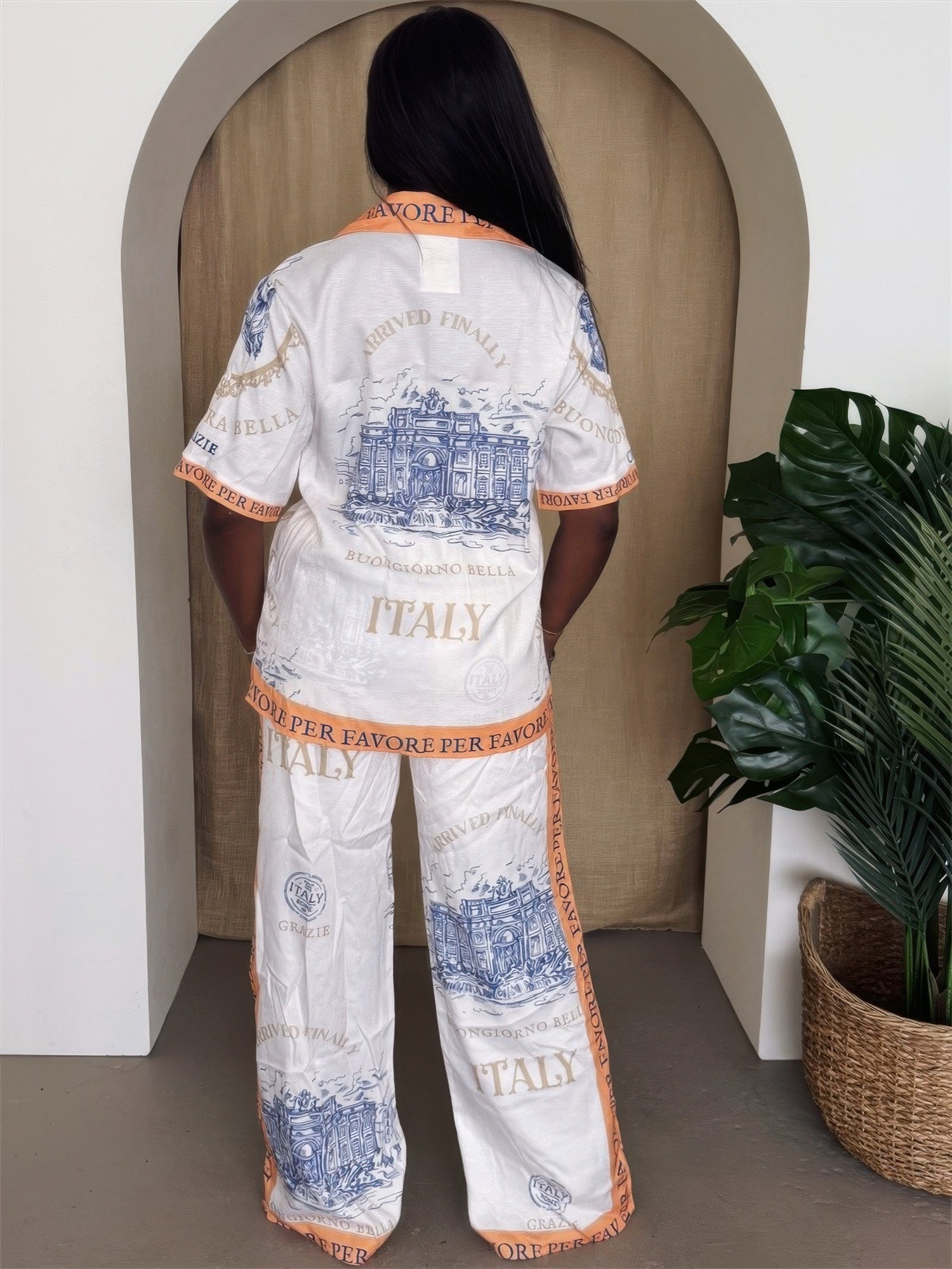 Italian Escape Two-piece Set - Resort Chic - Tigbul's Variety Fashion Shop