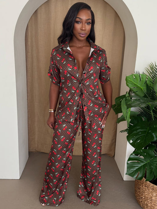 Midnight Cherry Set - Tigbul's Variety Fashion Shop