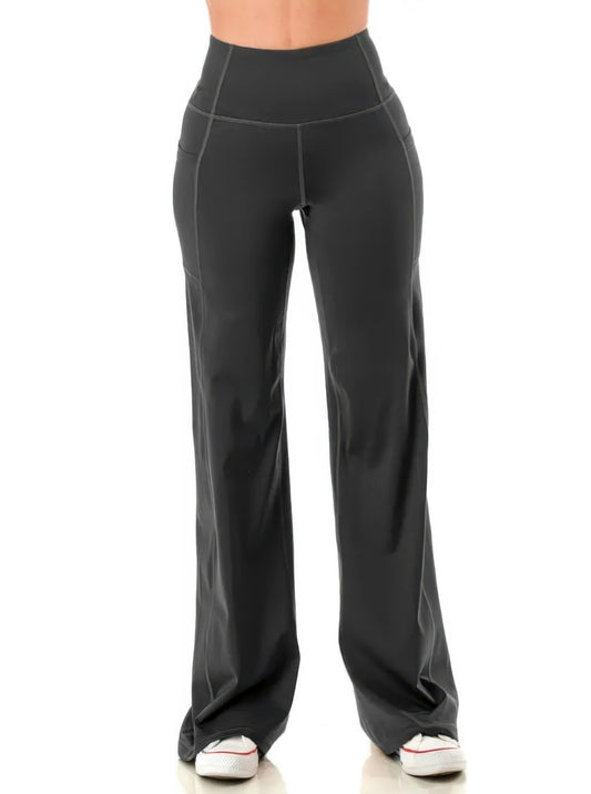 Wide Leg Flare Yoga Pants - Tigbul's Variety Fashion Shop