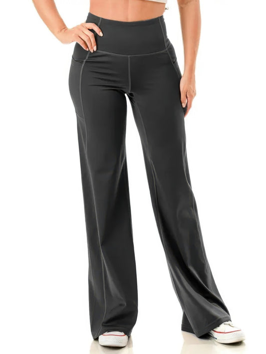 Wide Leg Flare Yoga Pants - Tigbul's Variety Fashion Shop
